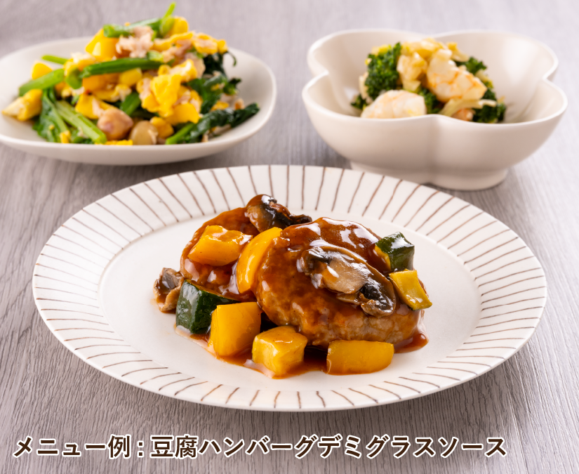 豆腐ハンバーグデミグラスソース