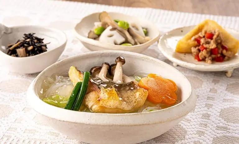 白菜と白身魚の中華煮込み