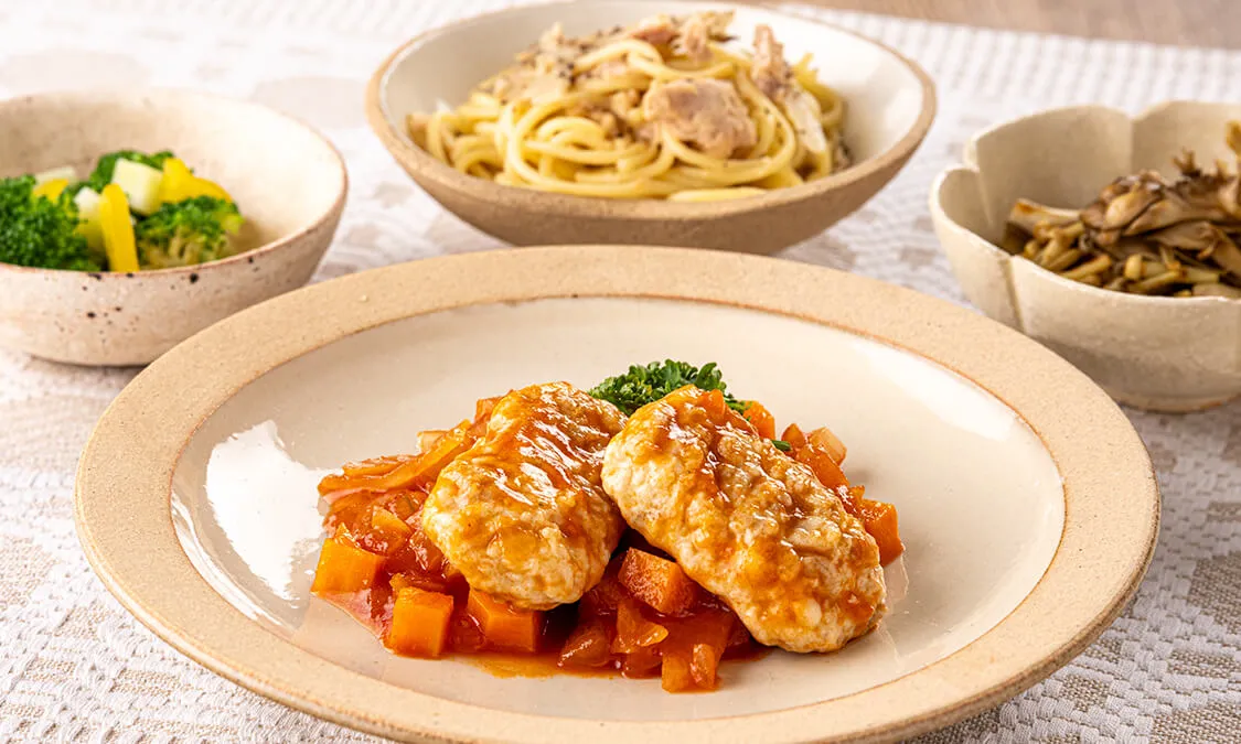 ゴロッと肉団子のトマト煮込み