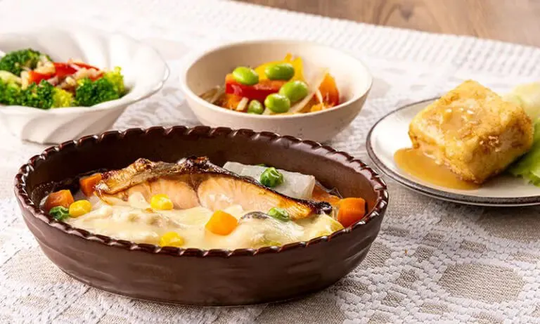 鮭と野菜のクリームグラタン