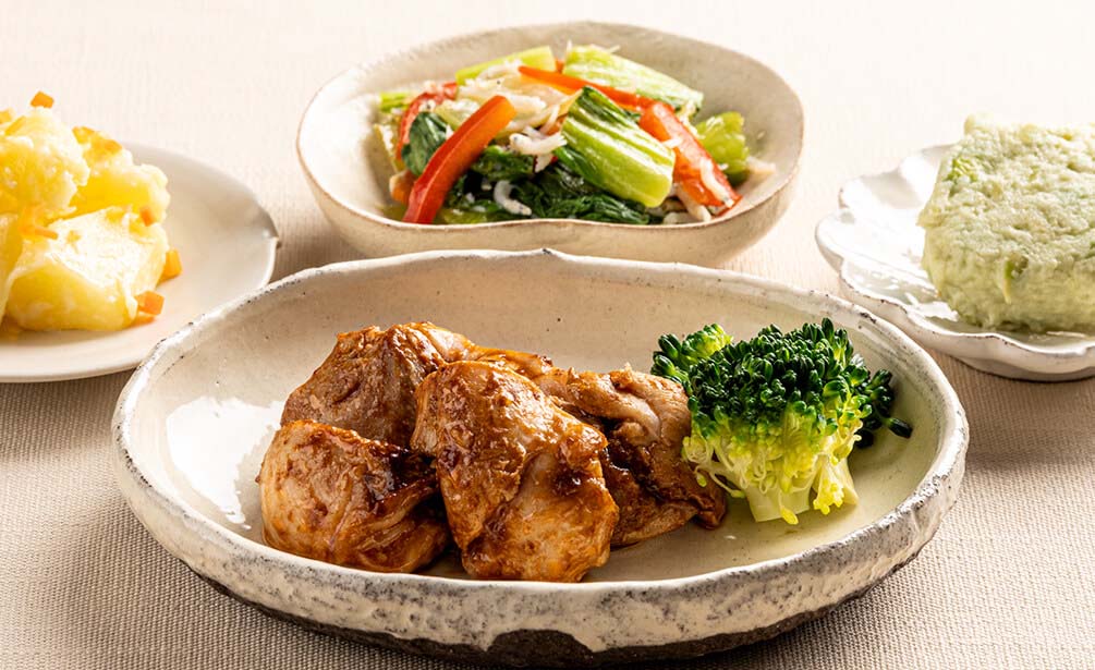 鶏肉のトマト味噌焼き