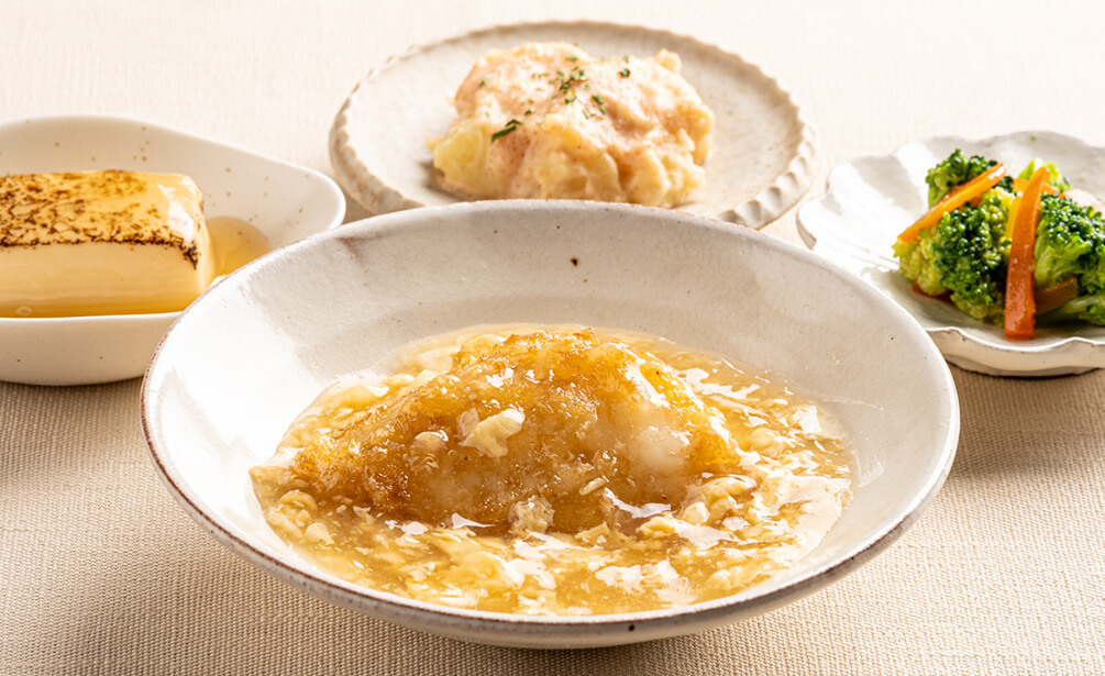 白身魚の玉子とじ