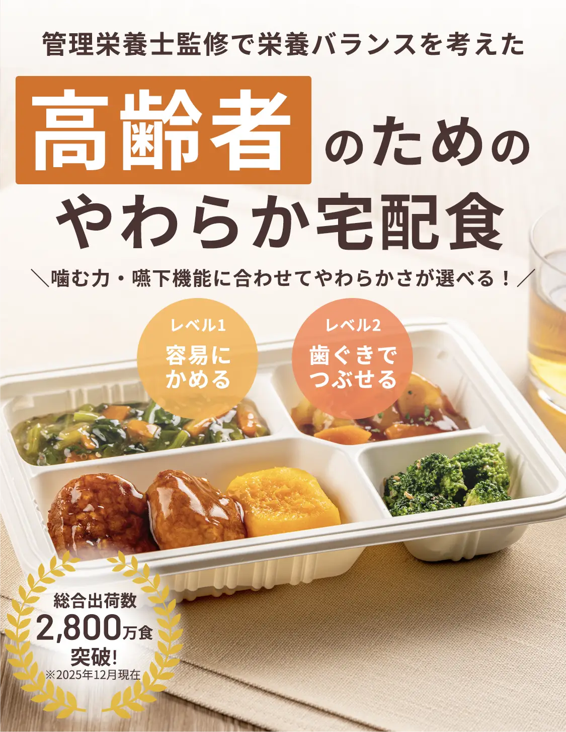 管理栄養士監修で栄養バランスを考えた 高齢者のためのやわらか宅配食