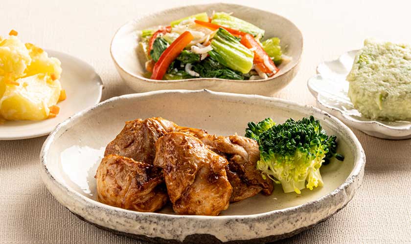 しっかりとした味付けでやわらか食とは思えない美味しさ