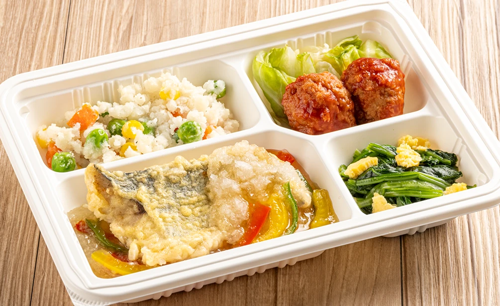 野菜とさわらのみぞれあん