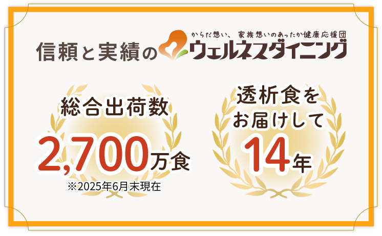信頼と実績のウェルネスダイニング