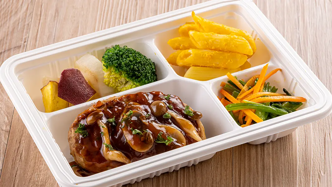 きのこたっぷりデミハンバーグ