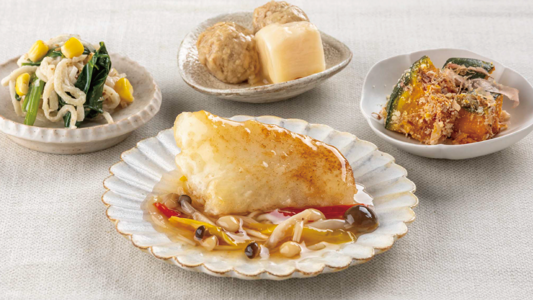 カレイのきのこあんかけ
