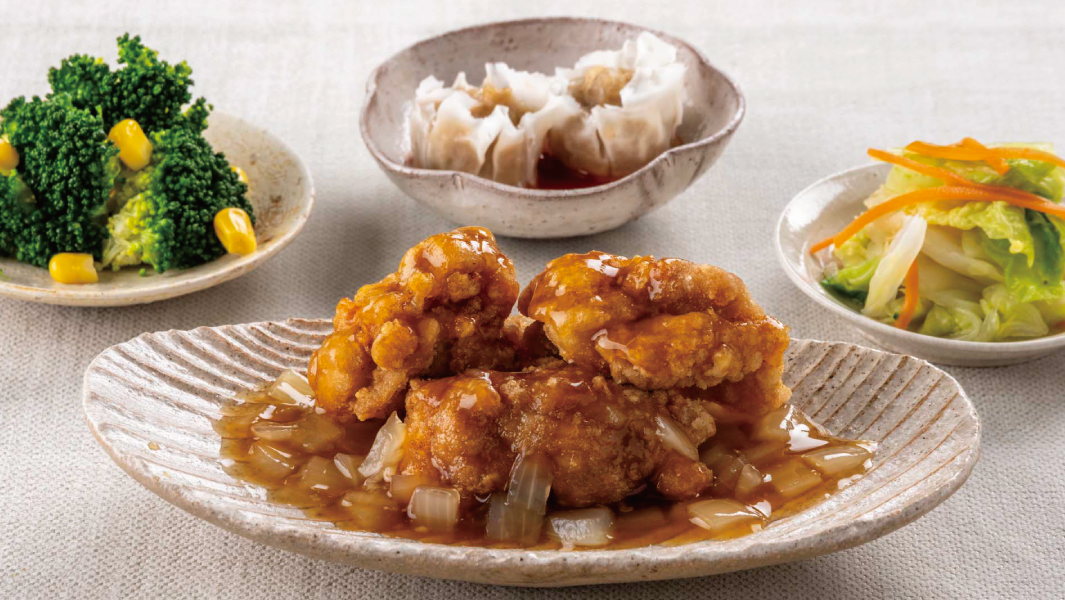 鶏のから揚げ黒酢あん