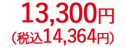 13,300円（税抜）