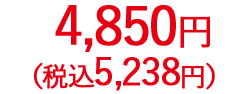 4,850円（税抜）