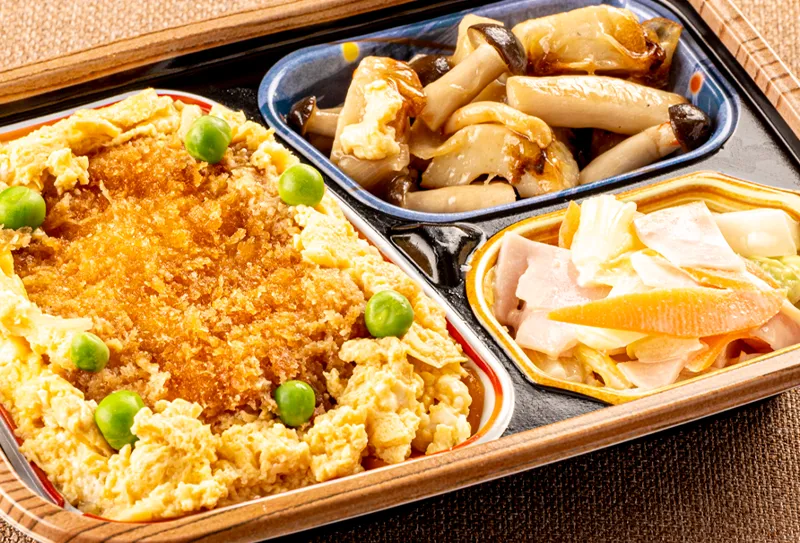 豚カツのふんわり卵とじ