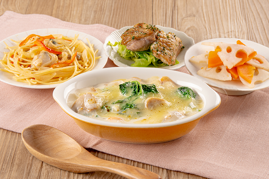 春野菜のクリームグラタン