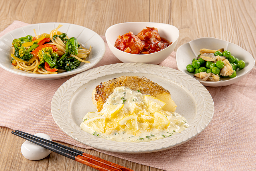 カレイのレモンタルタル仕立て