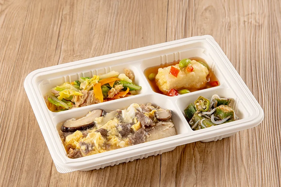 牛肉とたけのこの玉子とじ