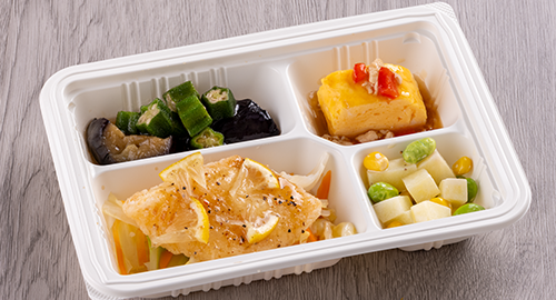 味噌だれつくねの冬野菜添え