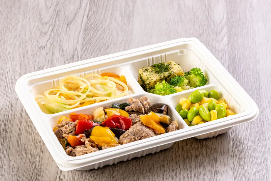 牛肉と夏野菜のにんにく醤油炒め