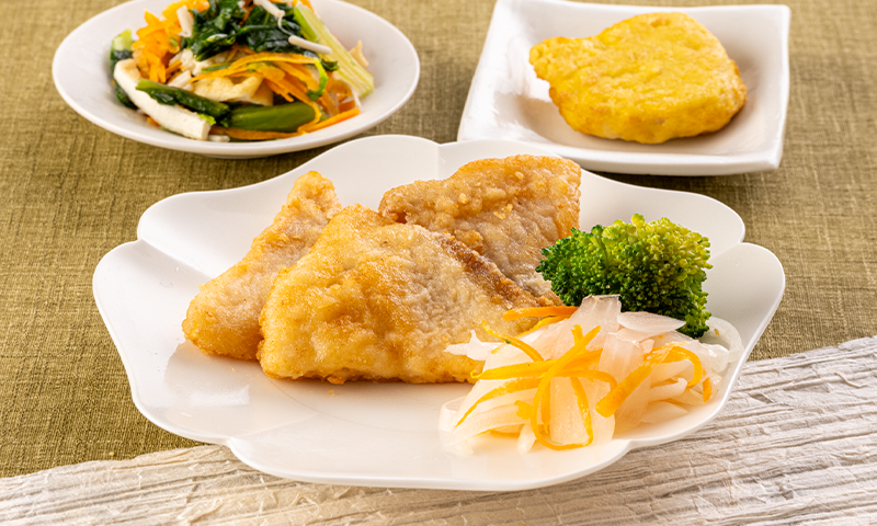 カレイ竜田の南蛮漬け風